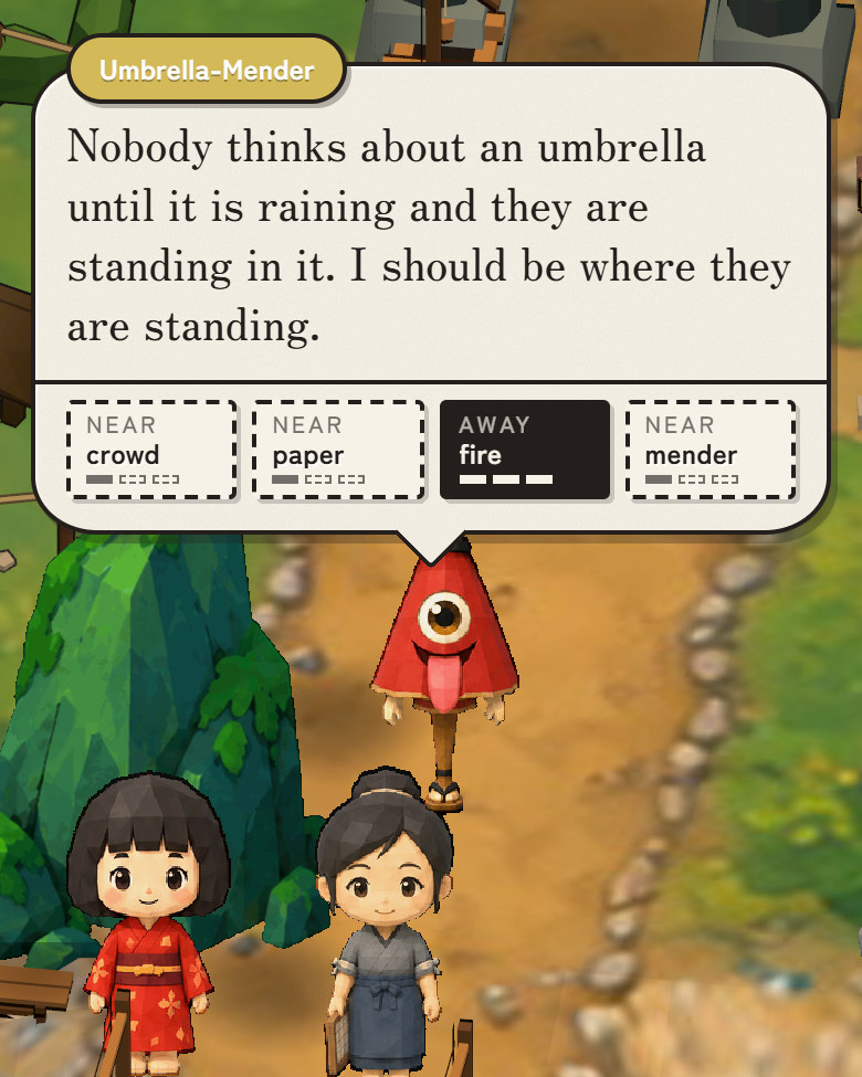 A traveller at the crossroads with her wants on her card